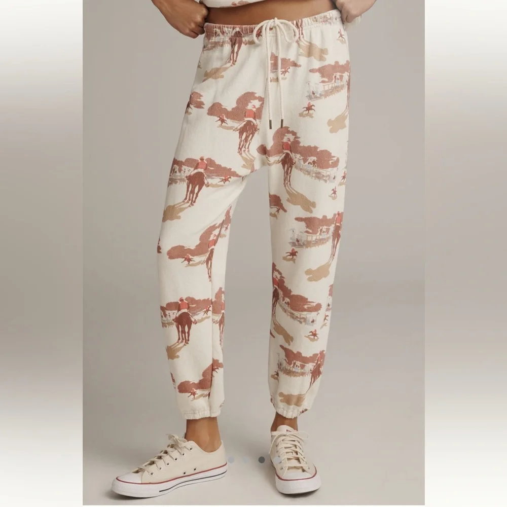 new The Great Stadium sweatpants in riding horses print